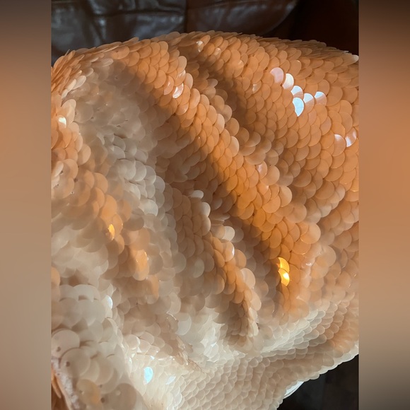 BCBG Max Azria - Light Pink Sequin "Michaela" Miniskirt - Medium - Picture 3 of 9